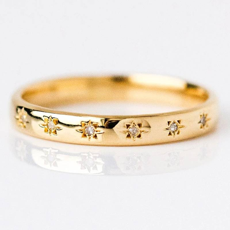 Vintage Gold & Zirkonia Ring